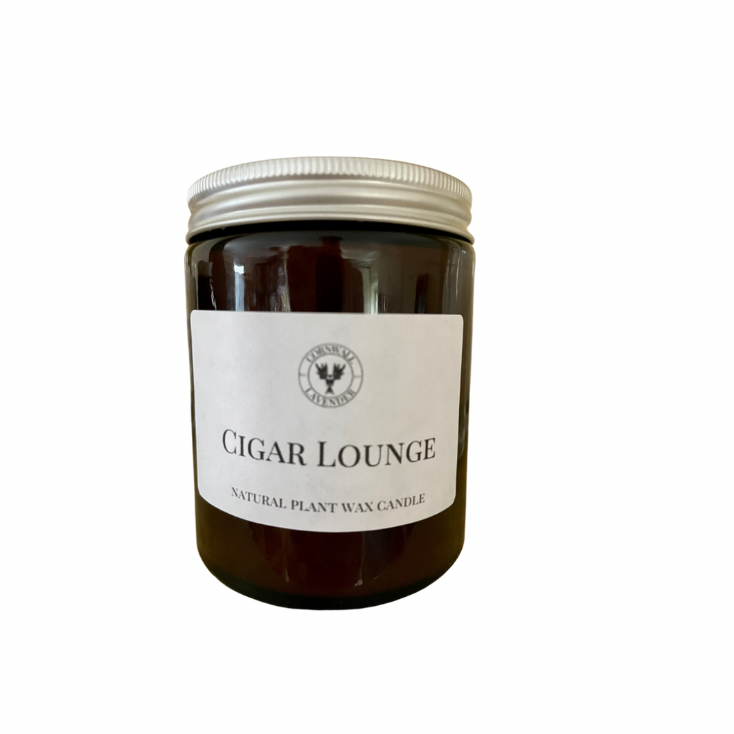 Cigar Lounge Pharmacy Jar Candle. 155g.