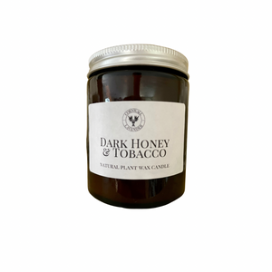 Dark Honey & Tobacco Pharmacy Jar Candle. 155g