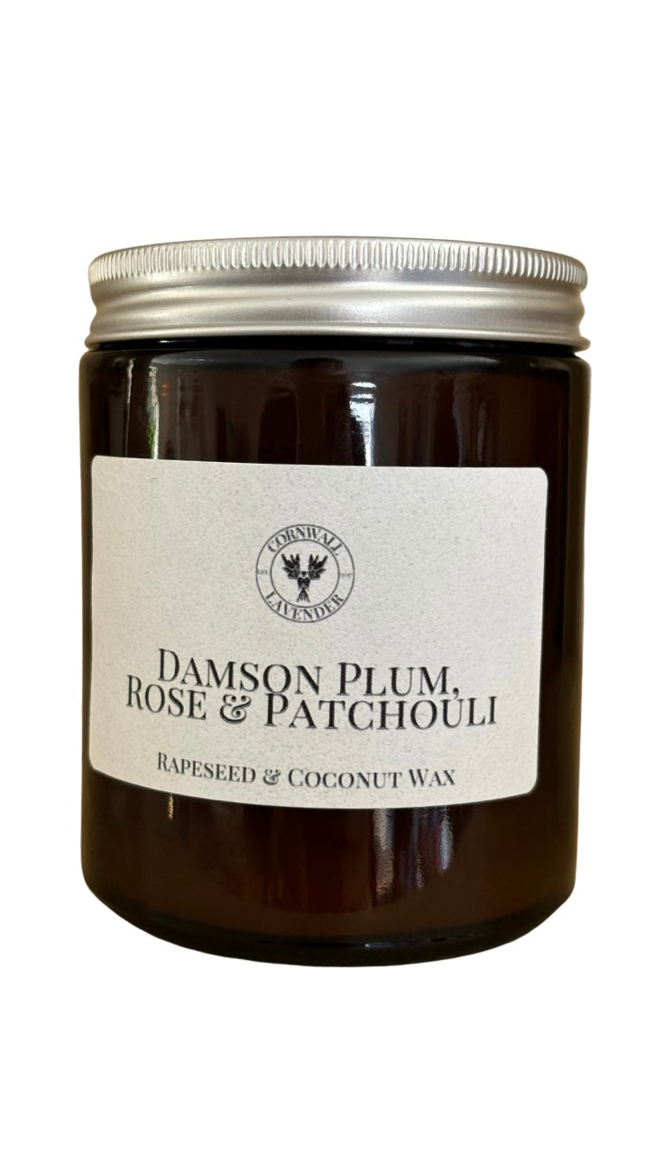 Damson Plum, Rose & Patchouli Pharmacy Jar 155g.