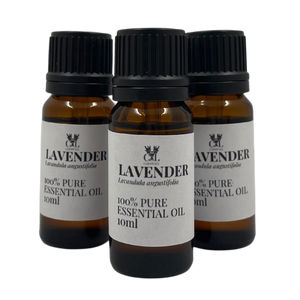Lavender essential oil has many varied properties and is one of the most widely used essential oil in aromatherapy. It has a calming, soothing effect when the scent is inhaled, it has antibacterial properties and is often used to treat cuts and bruises as well as burns.