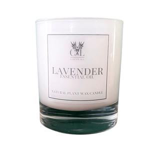 Lavender Essential Oil Karen Glass Candle 20cl.