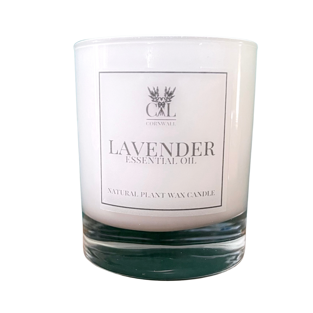 Lavender Essential Oil Karen Glass Candle 20cl.