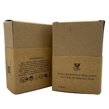 Load image into Gallery viewer, Rose Geranium &amp; Bergamot Soap Bar Large
