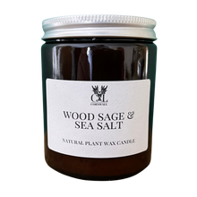 Load image into Gallery viewer, Wood Sage &amp; Sea Salt Pharmacy Jar Candle 155g.
