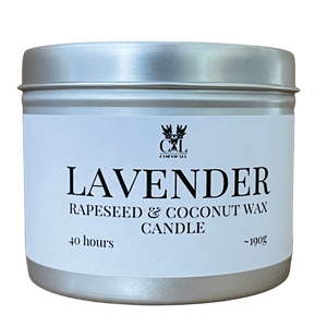 Lavender Essential Oil Candle in a Tin