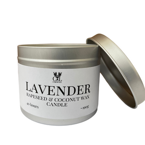 Lavender Essential Oil Candle in a Tin
